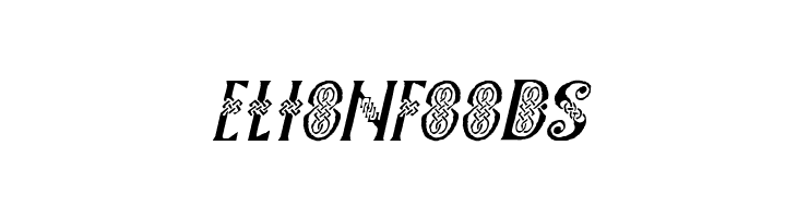 Pee's Celtic Italic  Free Fonts Download
