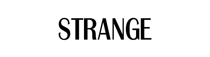STRANGE Esoterik Font