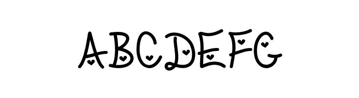 Love & Trust [Hearted]  Free Fonts Download