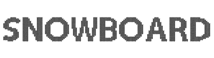 SNOWBOARD Christmas Jumper Font