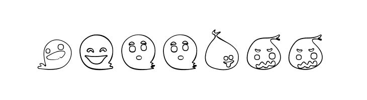 Fluffy Ghost Ding  Free Fonts Download