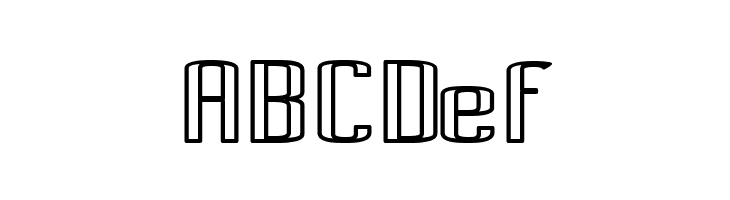 Pecot Outline Bold  Free Fonts Download