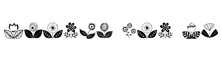 DoodleDings 2 RetroFlowers  Free Fonts Download