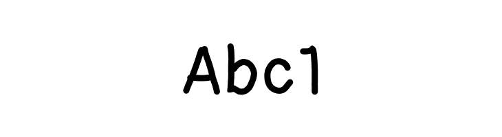 Abc1 kontuto Font