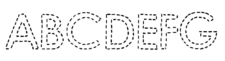 DJB Hand Stitched Alpha  Free Fonts Download
