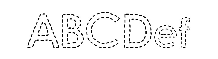 DJB Hand Stitched Alpha  Free Fonts Download