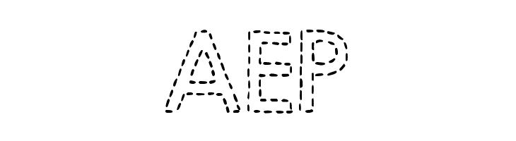 DJB Hand Stitched Alpha  Free Fonts Download