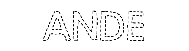 DJB Hand Stitched Alpha  Free Fonts Download