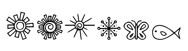 DJB Doodled Bits  Free Fonts Download