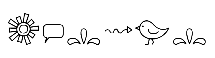 DJB Doodled Bits  Free Fonts Download