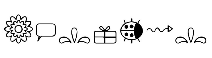 DJB Doodled Bits  Free Fonts Download