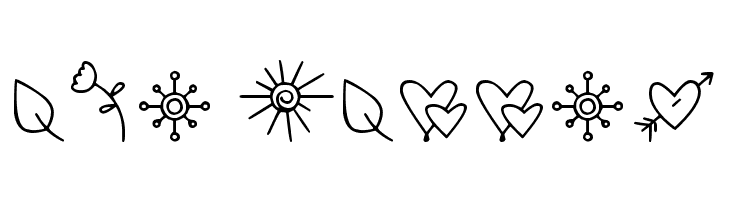 DJB Doodled Bits  Free Fonts Download