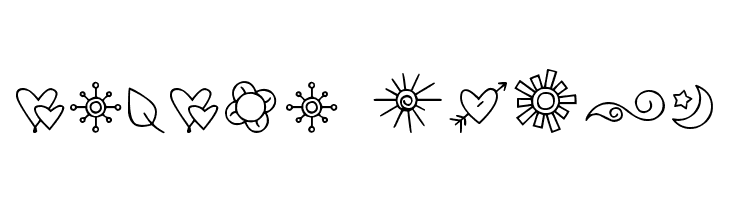 DJB Doodled Bits  Free Fonts Download