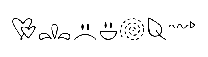 DJB Doodled Bits  Free Fonts Download