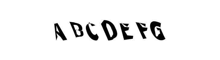 Through The Black Narrow Leftalic  Free Fonts Download