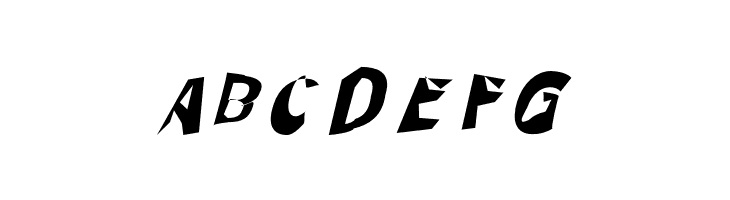 Through The Black Italic  Free Fonts Download