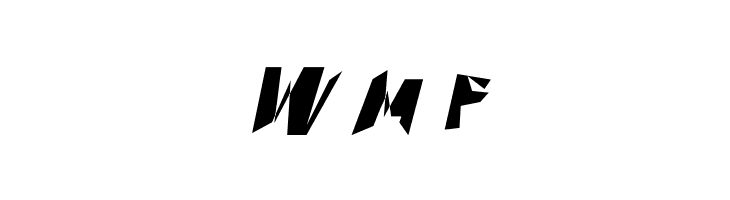 Through The Black Wide Italic  Free Fonts Download