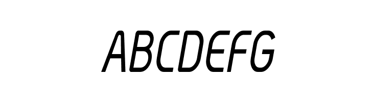 Megi Sans Narrow Italic  Free Fonts Download