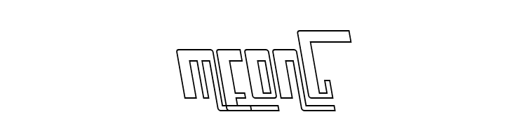 Cosmic Age Outline Italic  Free Fonts Download