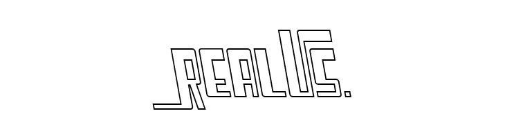 Cosmic Age Outline Italic  Free Fonts Download