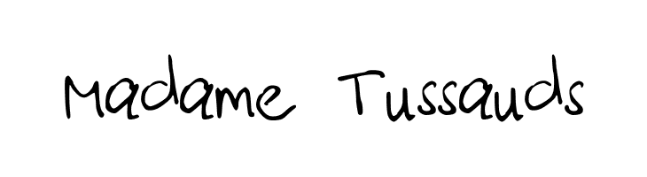 Madame%2BTussauds typischvoornu2014 Font