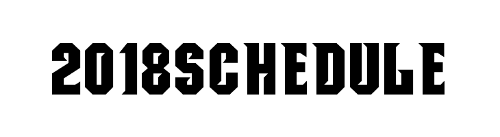 2018SCHEDULE NCAA Seton Hall Pirates Bold Font