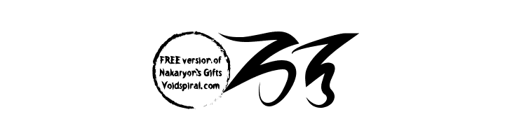 Nakaryon's Gifts Bold  Free Fonts Download