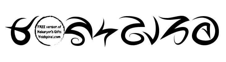 Nakaryon's Gifts Bold  Free Fonts Download