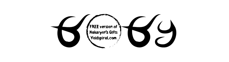 Nakaryon's Gifts Bold  Free Fonts Download