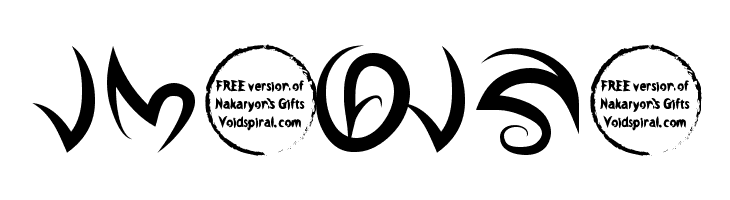 Nakaryon's Gifts Bold  Free Fonts Download