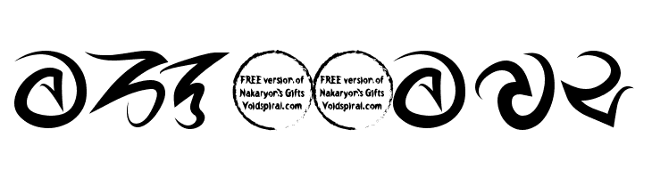 Nakaryon's Gifts Bold  Free Fonts Download