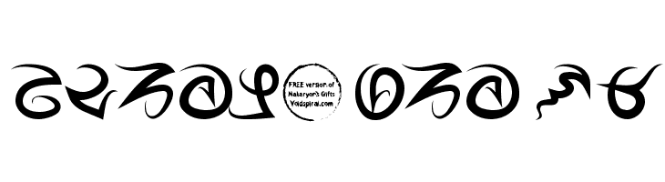 Nakaryon's Gifts Bold  Free Fonts Download
