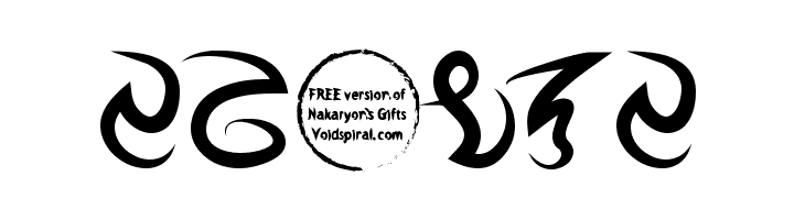 Nakaryon's Gifts Bold  Free Fonts Download