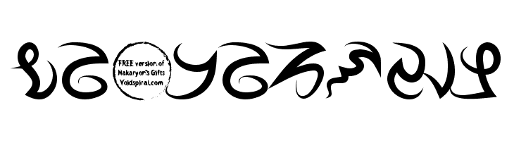 Nakaryon's Gifts Bold  Free Fonts Download