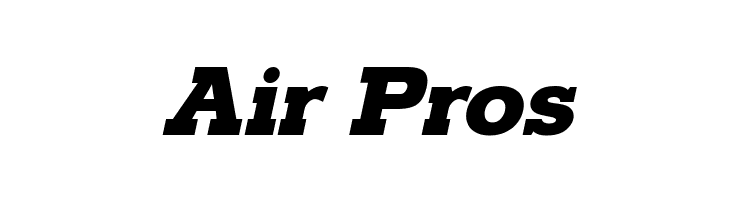 Air%2BPros Typoster Italic Font