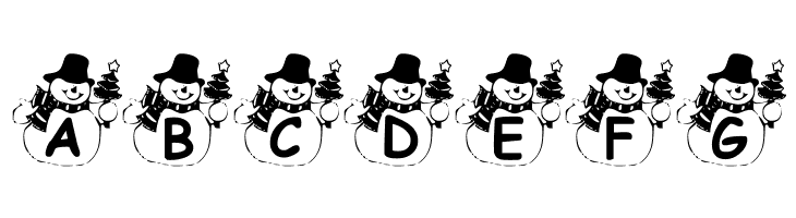 Summers Snowman  Free Fonts Download