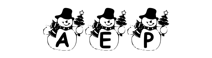 Summers Snowman  Free Fonts Download