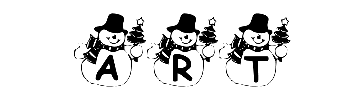 Summers Snowman  Free Fonts Download