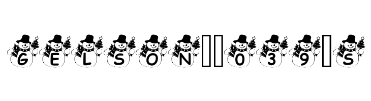 Summers Snowman  Free Fonts Download