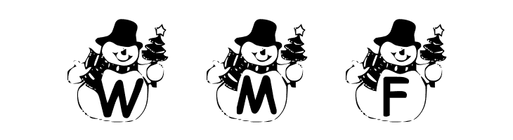 Summers Snowman  Free Fonts Download