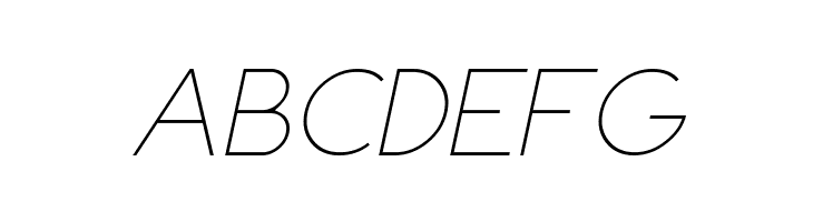 Dominik Thin Italic  Free Fonts Download