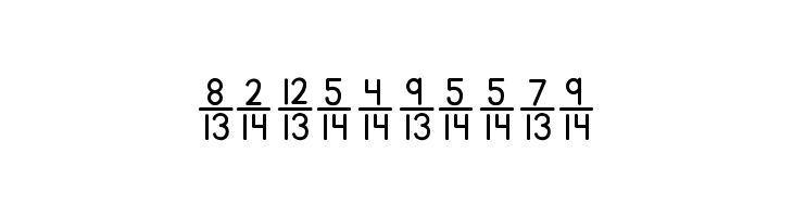 KG Traditional Fractions 2  Free Fonts Download
