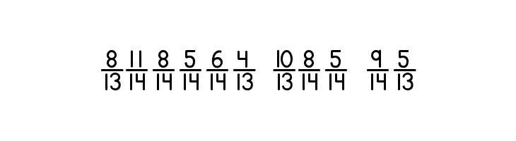 KG Traditional Fractions 2  Free Fonts Download