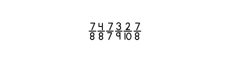 KG Traditional Fractions  Free Fonts Download