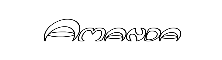 Qurve Hollow Wide Italic  Free Fonts Download