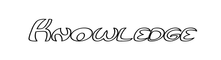 Qurve Hollow Wide Italic  Free Fonts Download