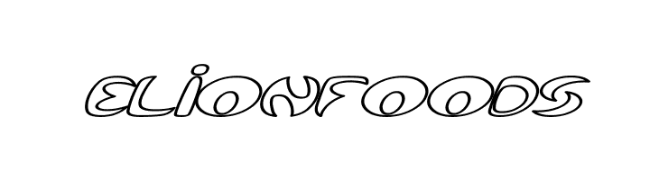 Qurve Hollow Wide Italic  Free Fonts Download