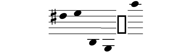 StaffClefPitchesEasy  Free Fonts Download