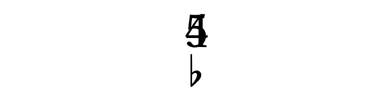 FiguredBassMHGPL  Free Fonts Download