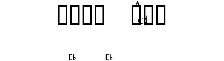 Woodwind Tablature Sax US  Free Fonts Download
